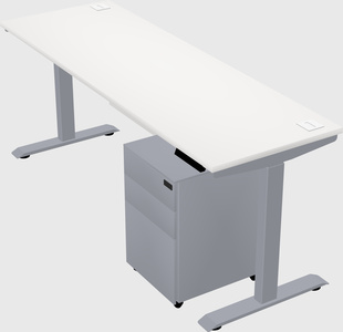 Single motor electric desk