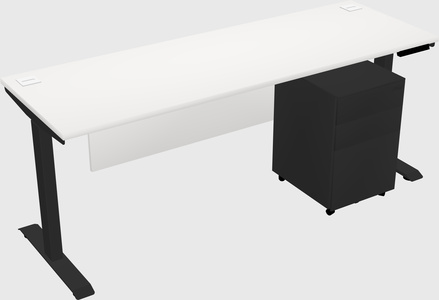 Single motor electric desk