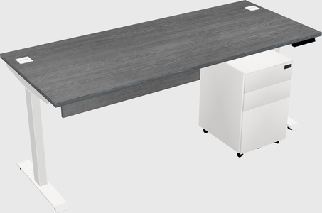 Single motor electric desk
