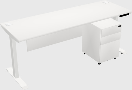 Single motor electric desk