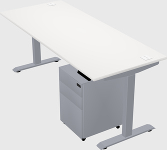 Single motor electric desk