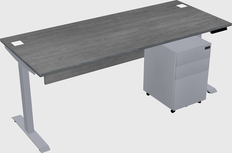 Single motor electric desk