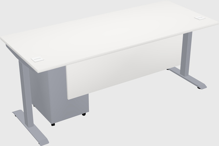 Single motor electric desk
