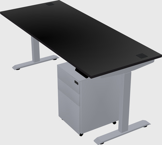 Single motor electric desk
