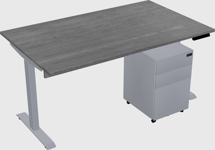Single motor electric desk