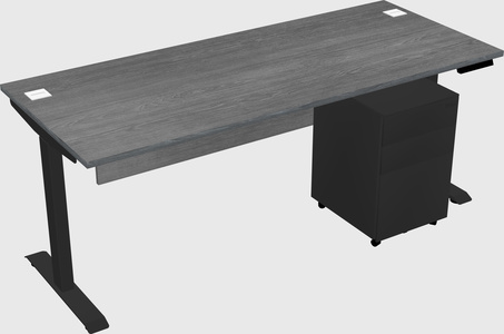 Single motor electric desk