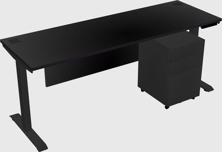 Single motor electric desk