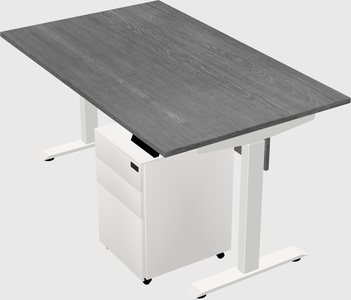 Single motor electric desk