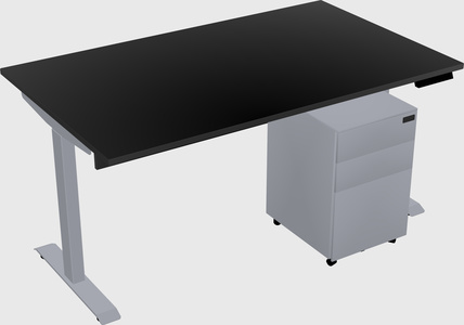 Single motor electric desk