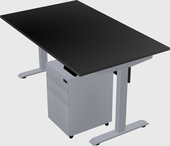 Single motor electric desk