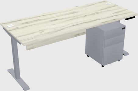 Single motor electric desk