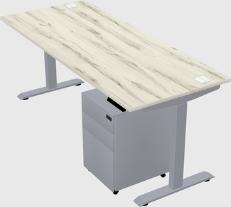 Single motor electric desk