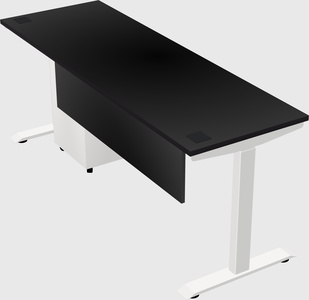 Single motor electric desk