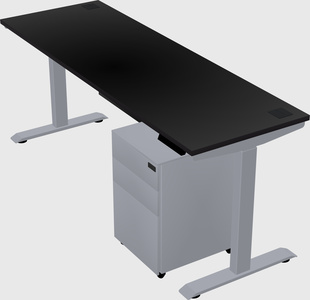 Single motor electric desk