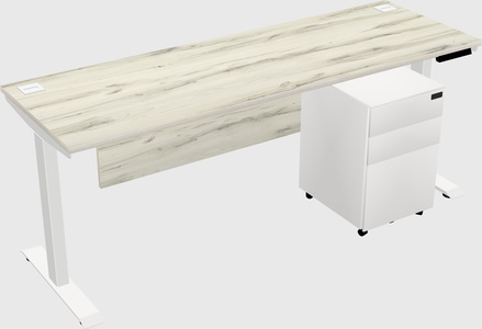 Single motor electric desk