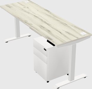 Single motor electric desk