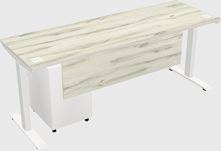 Single motor electric desk
