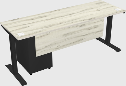 Single motor electric desk