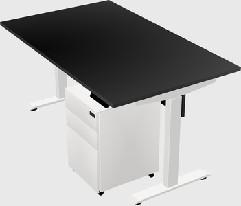 Single motor electric desk