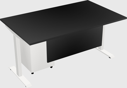 Single motor electric desk