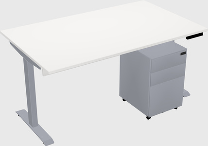 Single motor electric desk