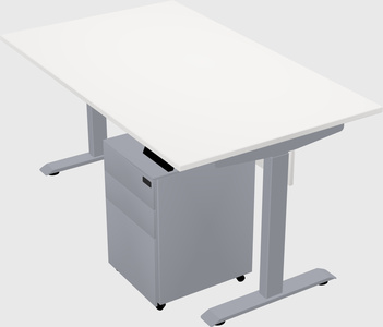 Single motor electric desk