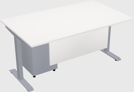 Single motor electric desk