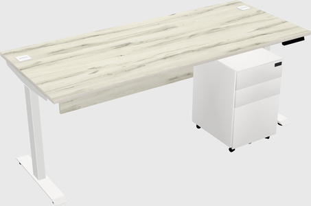 Single motor electric desk