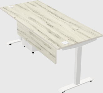 Single motor electric desk