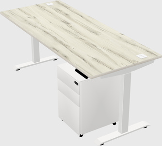 Single motor electric desk