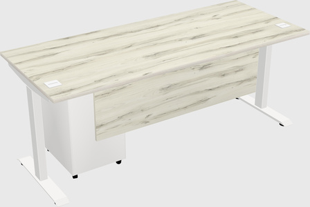 Single motor electric desk
