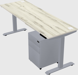 Single motor electric desk