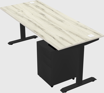 Single motor electric desk