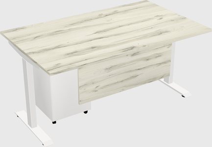 Single motor electric desk