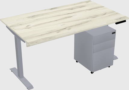 Single motor electric desk