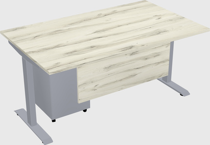 Single motor electric desk