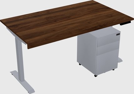 Single motor electric desk