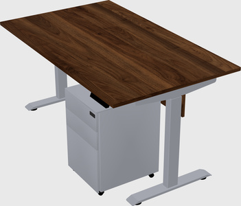 Single motor electric desk
