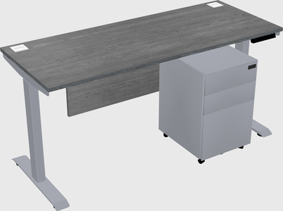 Single motor electric desk