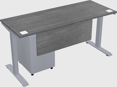 Single motor electric desk