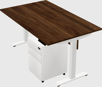 Single motor electric desk