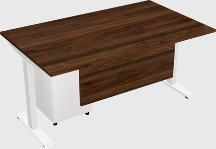 Single motor electric desk