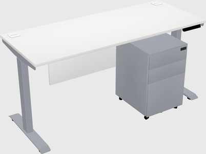 Single motor electric desk