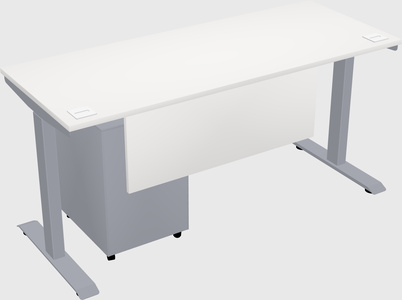Single motor electric desk