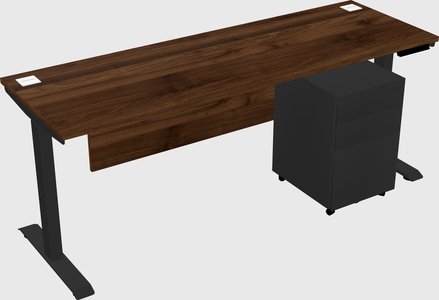 Single motor electric desk