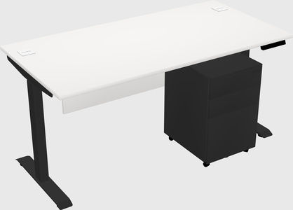 Single motor electric desk