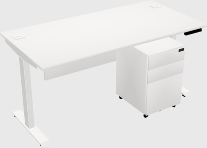 Single motor electric desk