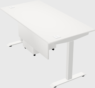Single motor electric desk