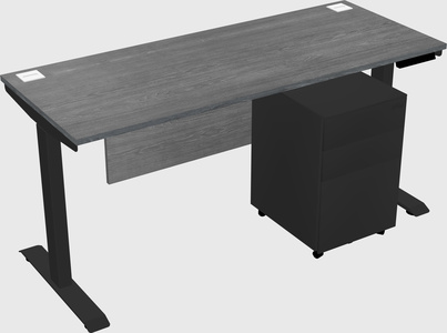 Single motor electric desk