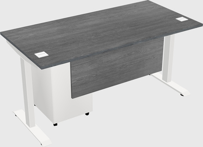 Single motor electric desk